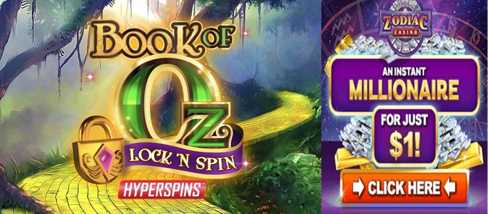 Zodiac Casino's Book of Oz Lock 'N Spin Slot Review: Will You Unlock the Emerald Riches? 