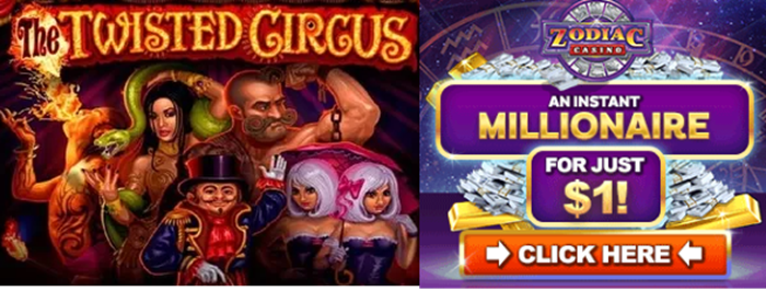 Zodiac Casino's The Twisted Circus Slot Review: Dare to Enter the Eerie Big Top? 🎪